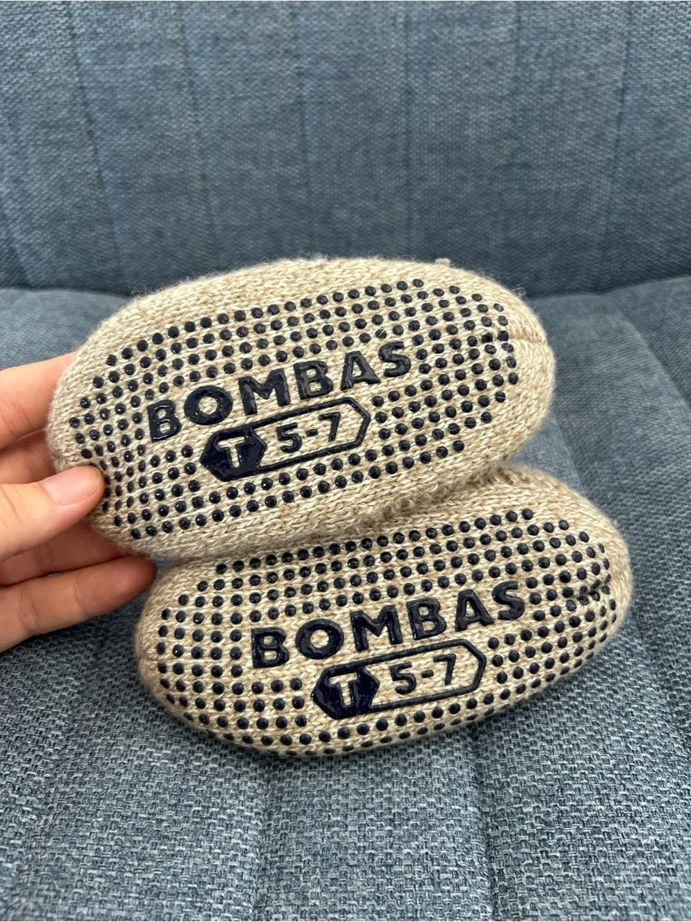 Bombas Toddler Gripper Slipper (T1) - Picture 4 of 5